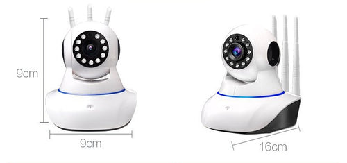 1080P WiFi Security Camera with Night Vision — Indoor Wireless Remote Monitoring, Pan/Tilt