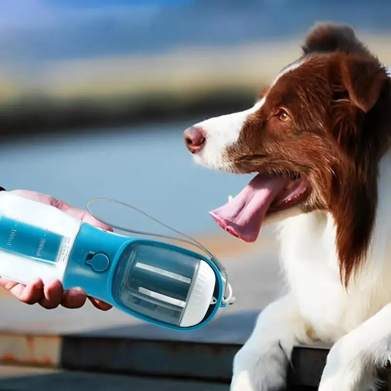 3-in-1 Portable Dog Water Bottle | Water, Food & Waste Bag Dispenser