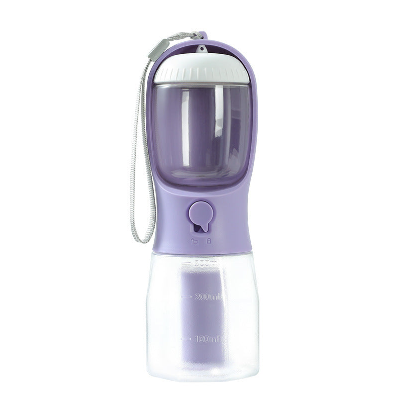 3-in-1 Portable Dog Water Bottle | Water, Food & Waste Bag Dispenser
